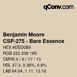 カラーコード: Benjamin Moore - CSP-275 - Bare Essence | qconv.com