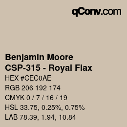 Code couleur: Benjamin Moore - CSP-315 - Royal Flax | qconv.com