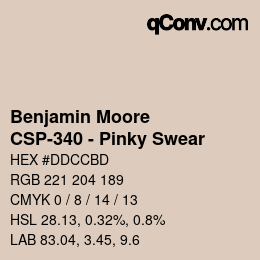 Código de color: Benjamin Moore - CSP-340 - Pinky Swear | qconv.com
