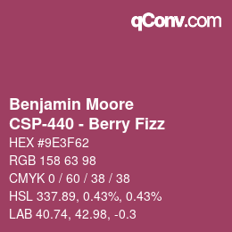 Color code: Benjamin Moore - CSP-440 - Berry Fizz | qconv.com