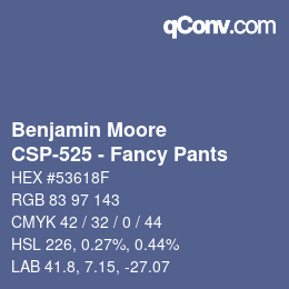 Farbcode: Benjamin Moore - CSP-525 - Fancy Pants | qconv.com