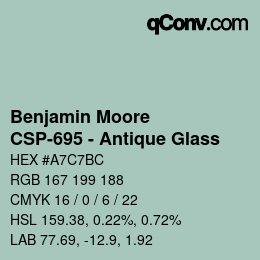 Code couleur: Benjamin Moore - CSP-695 - Antique Glass | qconv.com