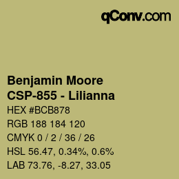 Code couleur: Benjamin Moore - CSP-855 - Lilianna | qconv.com