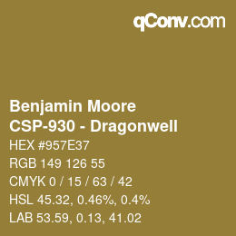 Code couleur: Benjamin Moore - CSP-930 - Dragonwell | qconv.com