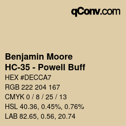 Farbcode: Benjamin Moore - HC-35 - Powell Buff | qconv.com