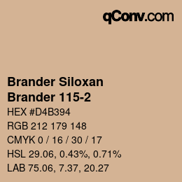 Farbcode: Brander Siloxan - Brander 115-2 | qconv.com