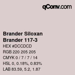 Farbcode: Brander Siloxan - Brander 117-3 | qconv.com