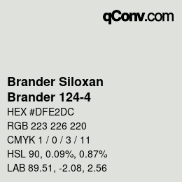 Farbcode: Brander Siloxan - Brander 124-4 | qconv.com