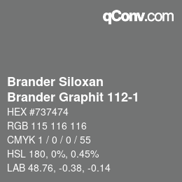 Farbcode: Brander Siloxan - Brander Graphit 112-1 | qconv.com