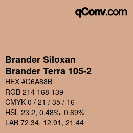 カラーコード: Brander Siloxan - Brander Terra 105-2 | qconv.com