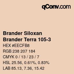 Farbcode: Brander Siloxan - Brander Terra 105-3 | qconv.com