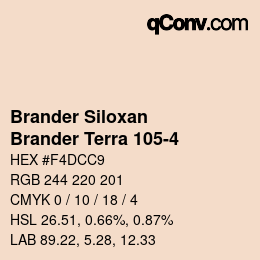 Code couleur: Brander Siloxan - Brander Terra 105-4 | qconv.com