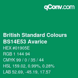 カラーコード: British Standard Colours - BS14E53 Avarice | qconv.com