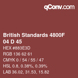 カラーコード: British Standards 4800F - 04 D 45 | qconv.com