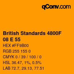 カラーコード: British Standards 4800F - 08 E 55 | qconv.com