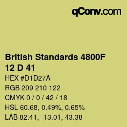 Código de color: British Standards 4800F - 12 D 41 | qconv.com