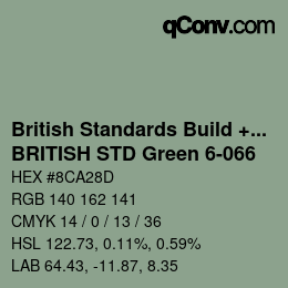 カラーコード: British Standards Build + DecPaints - BRITISH STD Green 6-066 | qconv.com