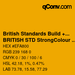 カラーコード: British Standards Build + DecPaints - BRITISH STD StrongColour 0-003 | qconv.com