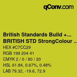 カラーコード: British Standards Build + DecPaints - BRITISH STD StrongColour 0-008 | qconv.com