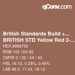 カラーコード: British Standards Build + DecPaints - BRITISH STD Yellow Red 2-032 | qconv.com