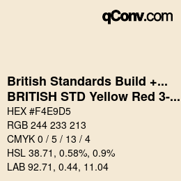 Farbcode: British Standards Build + DecPaints - BRITISH STD Yellow Red 3-033 | qconv.com