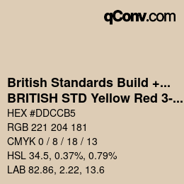 Farbcode: British Standards Build + DecPaints - BRITISH STD Yellow Red 3-035 | qconv.com