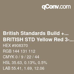 Farbcode: British Standards Build + DecPaints - BRITISH STD Yellow Red 3-037 | qconv.com