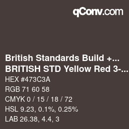 カラーコード: British Standards Build + DecPaints - BRITISH STD Yellow Red 3-039 | qconv.com