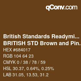 カラーコード: British Standards Readymixed - BRITISH STD Brown and Pink 411 | qconv.com