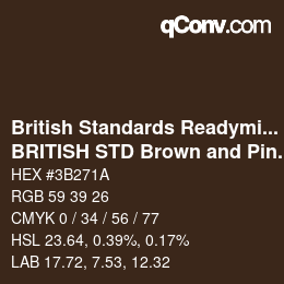 カラーコード: British Standards Readymixed - BRITISH STD Brown and Pink 413 | qconv.com