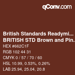 カラーコード: British Standards Readymixed - BRITISH STD Brown and Pink 446 | qconv.com