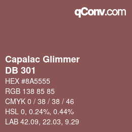 カラーコード: Capalac Glimmer - DB 301 | qconv.com