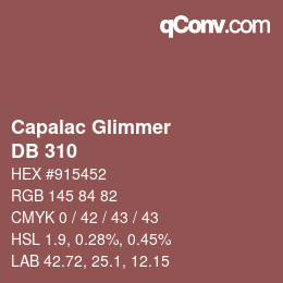 カラーコード: Capalac Glimmer - DB 310 | qconv.com