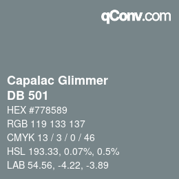 Farbcode: Capalac Glimmer - DB 501 | qconv.com