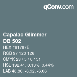 Farbcode: Capalac Glimmer - DB 502 | qconv.com