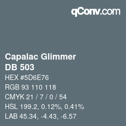 Farbcode: Capalac Glimmer - DB 503 | qconv.com