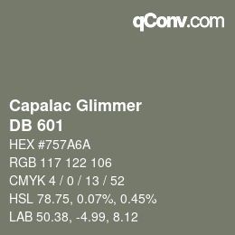 Farbcode: Capalac Glimmer - DB 601 | qconv.com