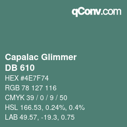 Farbcode: Capalac Glimmer - DB 610 | qconv.com