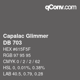 Farbcode: Capalac Glimmer - DB 703 | qconv.com