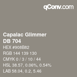 Código de color: Capalac Glimmer - DB 704 | qconv.com