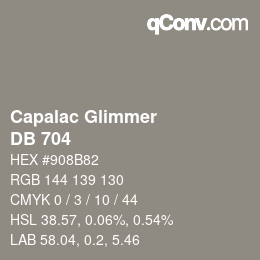 Code couleur: Capalac Glimmer - DB 704 | qconv.com