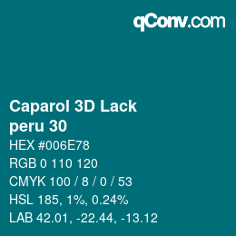 カラーコード: Caparol 3D Lack - peru 30 | qconv.com