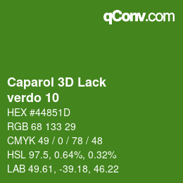 カラーコード: Caparol 3D Lack - verdo 10 | qconv.com