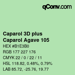 カラーコード: Caparol 3D plus - Caparol Agave 105 | qconv.com