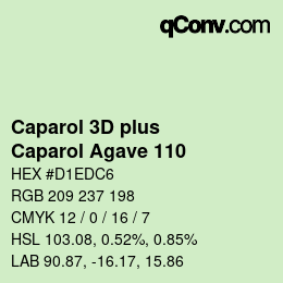 Farbcode: Caparol 3D plus - Caparol Agave 110 | qconv.com