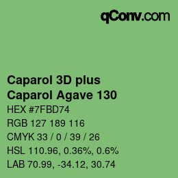 Farbcode: Caparol 3D plus - Caparol Agave 130 | qconv.com