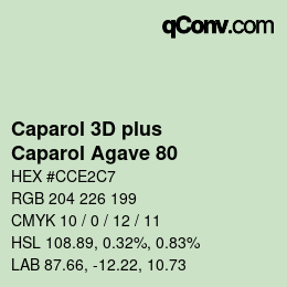 Farbcode: Caparol 3D plus - Caparol Agave 80 | qconv.com