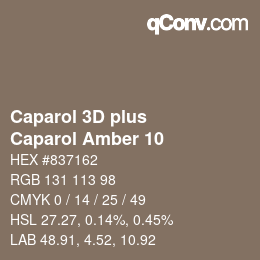 カラーコード: Caparol 3D plus - Caparol Amber 10 | qconv.com