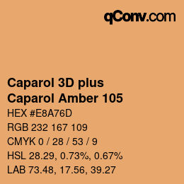 Color code: Caparol 3D plus - Caparol Amber 105 | qconv.com