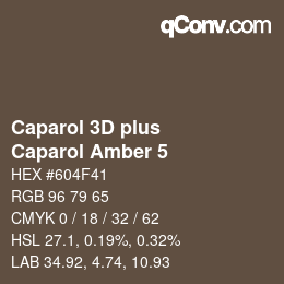 カラーコード: Caparol 3D plus - Caparol Amber 5 | qconv.com